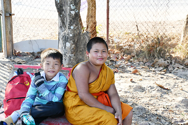 ラオスの貧しい家庭